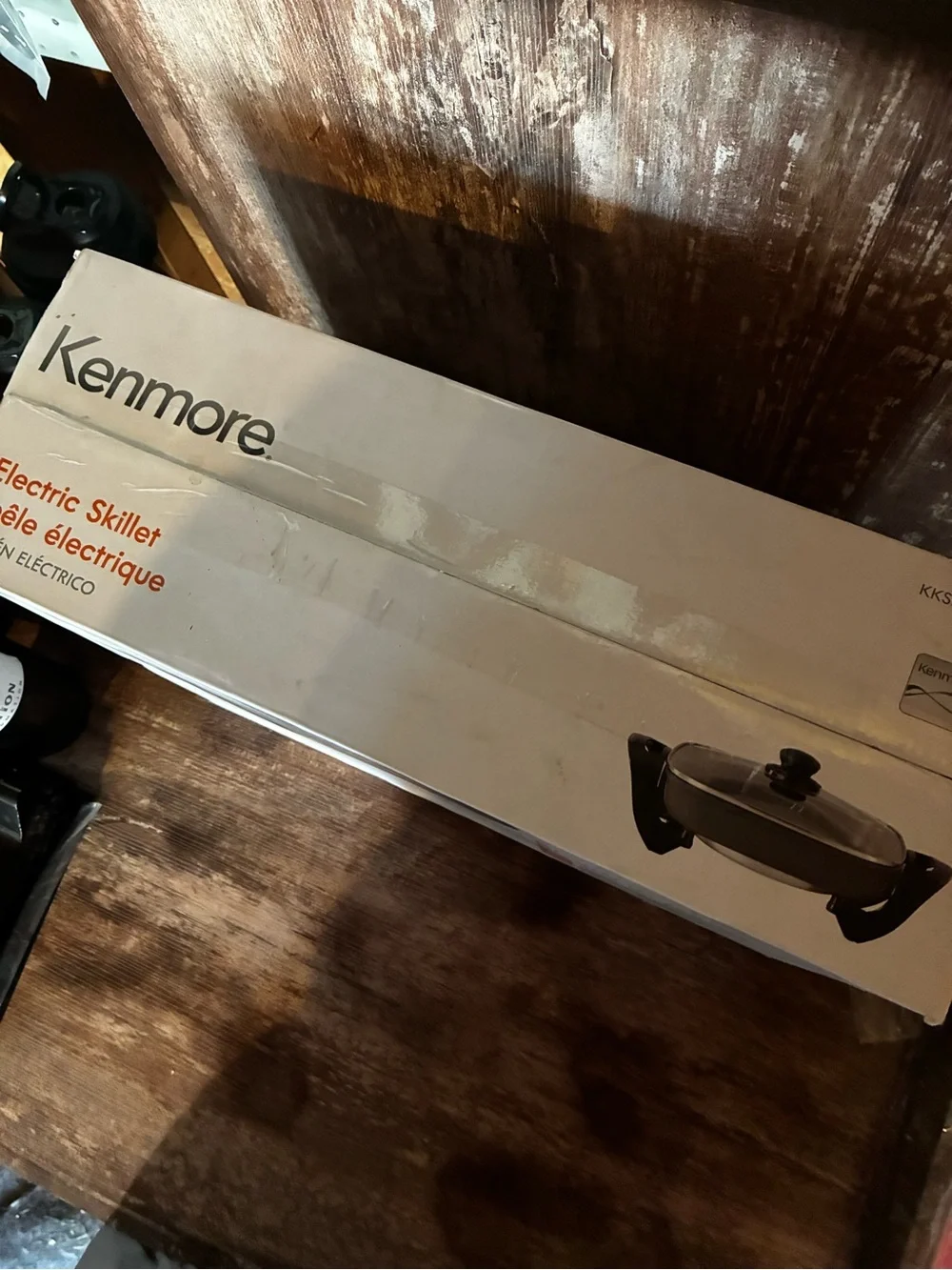 Kenmore Black Electric Skillet with Glass Lid